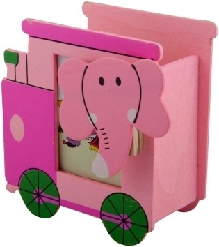 Birthdaygiftwala Pen Stand G3 1 Compartments Wooden Pen Stand