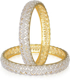 Ethnic Jewels Alloy Yellow Gold Bangle Set