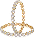 Ethnic Jewels Alloy Yellow Gold Bangle Set