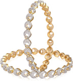 Ethnic Jewels Alloy Yellow Gold Bangle Set