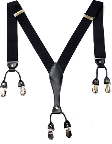 Urban Diseno Y- Back Suspenders for Men, Women