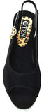 TEN Suade Black Women Wedges
