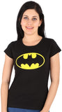 Attitude Printed Women's Round Neck Black T-Shirt