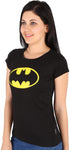Attitude Printed Women's Round Neck Black T-Shirt
