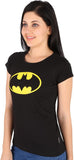 Attitude Printed Women's Round Neck Black T-Shirt