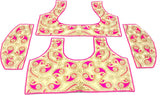 Kandoi Cotton Silk Blend Embroidered Blouse Material