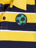 612 League Striped Baby Boy's Flap Collar Neck T-Shirt