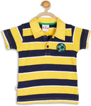 612 League Striped Baby Boy's Flap Collar Neck T-Shirt