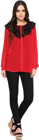Besiva Women's Solid Formal Shirt