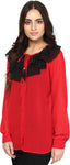 Besiva Women's Solid Formal Shirt