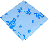 Ireeya Abstract Single Coral Blanket Blue