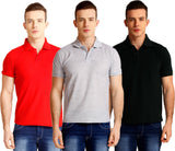 Nimya Solid Men's Polo Neck T-Shirt