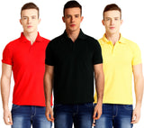 Nimya Solid Men's Polo Neck T-Shirt