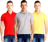 Nimya Solid Men's Polo Neck T-Shirt