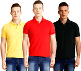 Nimya Solid Men's Polo Neck T-Shirt
