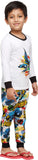 Nuteez Boy's Printed White Top & Pyjama Set