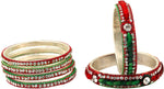 Aayat Brass Zircon Bangle Set
