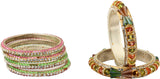 Aayat Brass Zircon Bangle Set