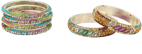 Aayat Brass Zircon Bangle Set