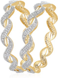 Jewels Galaxy Alloy Bangle Set