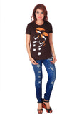 One For Blue Animal Print Men's Round Neck T-Shirt