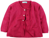 Snuggles Solid Round Neck Casual Baby Girl's Sweater