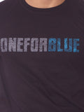 One For Blue Printed Men's Round Neck T-Shirt