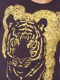 One For Blue Printed Men's Round Neck T-Shirt