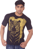 One For Blue Printed Men's Round Neck T-Shirt