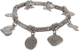 Muchmore Alloy Sterling Silver Charm Bracelet