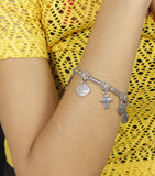 Muchmore Alloy Sterling Silver Charm Bracelet