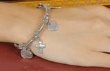 Muchmore Alloy Sterling Silver Charm Bracelet