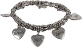 Muchmore Alloy Sterling Silver Charm Bracelet