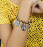 Muchmore Alloy Copper Charm Bracelet