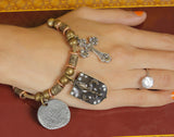 Muchmore Alloy Copper Charm Bracelet