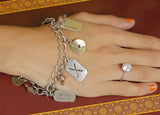 Muchmore Alloy Silver Charm Bracelet