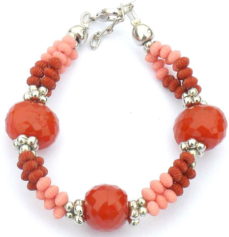 Beadworks Acrylic, Alloy Bracelet