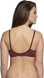 Clovia Non Wired Bra In Deep Maroon Women's Full Coverage Bra
