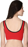 Clovia Non Wired Bra In Red Women's Full Coverage Bra