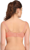 Clovia Clovia Cotton Lycra Nursing Bra In Pink With Embroidered Lace Women's Maternity Bra
