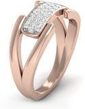 Caratify Uniter Gold Diamond 14K Rose Gold 14 K Ring