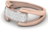 Caratify Uniter Gold Diamond 14K Rose Gold 14 K Ring