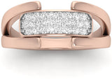 Caratify Uniter Gold Diamond 14K Rose Gold 14 K Ring
