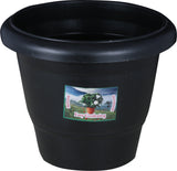 Easy Gardening 8 Inch Black Plant Container Set