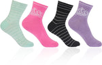 Bonjour Ladies Socks Women's Self Design, Striped Ankle Length Socks