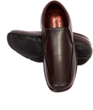 IShoes Real Brown Slip On Shoes