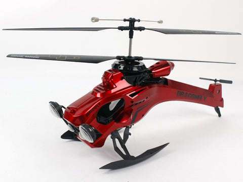 Brunte Special Design RedDragon Big RC Helicopter with light remote and charger