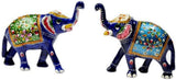 Shoppingtara Elephant Pair Gift Showpiece  -  4 cm