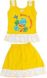 LITTLE FEETZ Baby Girl's Solid Top & Skirt Set