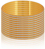 Fashion Fusion Alloy Yellow Gold Bangle Set